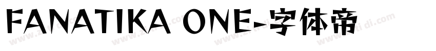 FANATIKA ONE字体转换